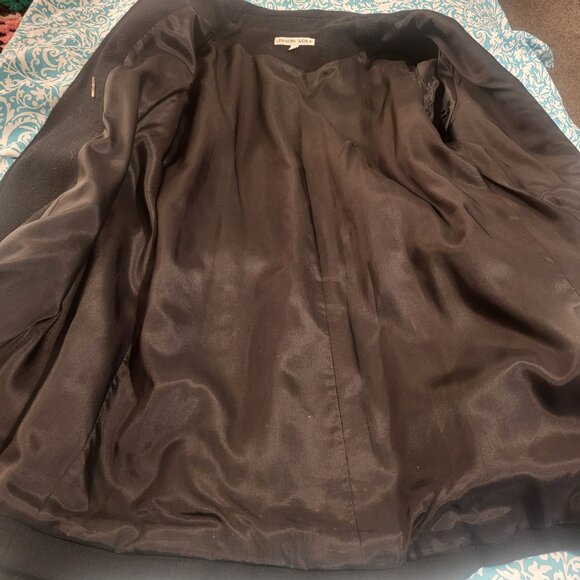 VTG Jason Kole Women’s Size MED Black Wool Double Breasted Warm Pea Coat Capsule - Picture 8 of 8